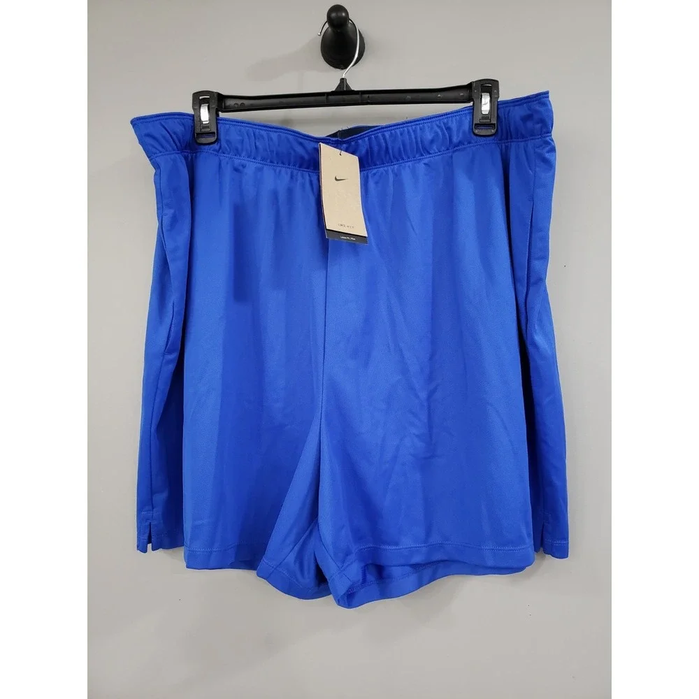 NEW 2X PLUS SIZE Women's Nike Training Shorts FB3165 ATHLETIC BLUE GYM WORKOUT